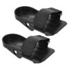 1 Pair Rowing Machine Foot Pedals Rameur Rowing Machines Pedals for Home Exerciser Rowing Machines Parts Sport Platform Gym Equipment Exercise Rowing Machine Supplies Plastic Black