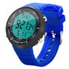 10 ATM Water Resistant Sports Watch for Swimming and Diving, with Functions of Stopwatch, Countdown, Dual Time, Alarm Clock, 12 and 24 Hour Format Switchable
