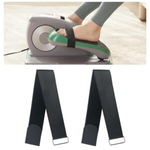 2 Pcs Adjustable Pedal Straps,Velcro Feet Pedal Strap Compatible Under Desk Elliptical Peddler Foot & Leg Pedal Exercixer