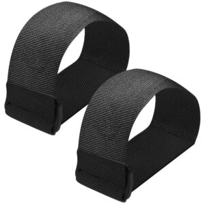 2 Pcs Leg Exerciser Traction Straps, Under Desk Elliptical Pedal Band for Seniors, Secure & Stability for Electric Ellipse Equipment, Peddler Foot Exercises Machine Home Office...
