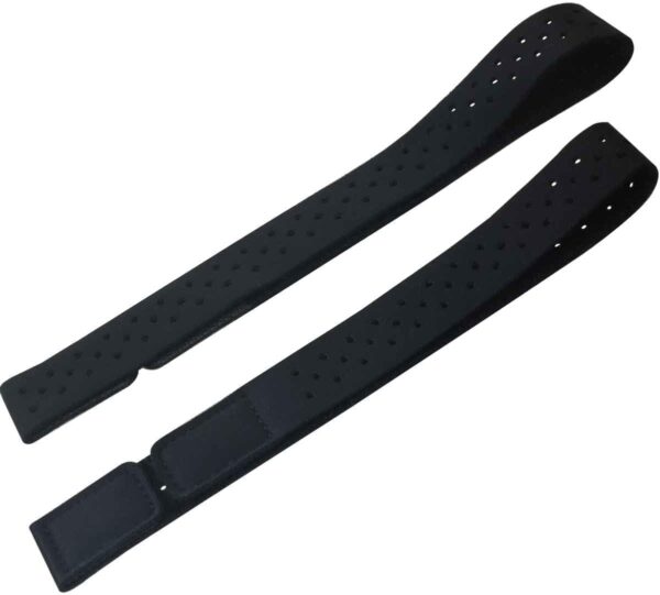 2PCS Heart Rate Monitor Armband Heart Rate Sensor Fitness Band Replacement Armband 20x360mm Velcro Self Adhesive Armband Nylon Adjustable Running Heart Rate Band Black