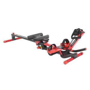 3 in 1 Home Rowing Machine with 260 LB Weight Capacity, Foldable Rowing Exercise Machine, Adjustable Fitness Equipment, Elastic Band Workout with Smart Display
