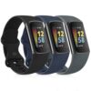 3 Pack Sport Bands Compatible with Fitbit Charge 6 Bands/Fitbit Charge 5 Bands Women Men, Classic Soft Replacement Straps Wristbands for Fitbit Charge 6/5 Advanced Fitness &...