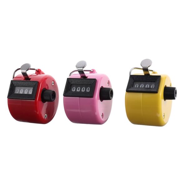 3 Pcs Counter Hand Tools Handheld Counting Device Fitness Information Tool Precision Tools Mechanical Palm Clicker Precision Pedometer Electronics Tools Handheld Pitch Click Manual