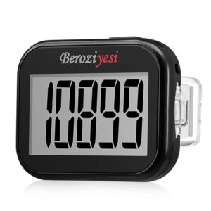 3D Pedometer for Walking, Simple Step Counter for Walking with Removable Clip and Lanyard, Accurate Pedometers for Steps, Step Tracker with Large Display for Men Women and Kids...