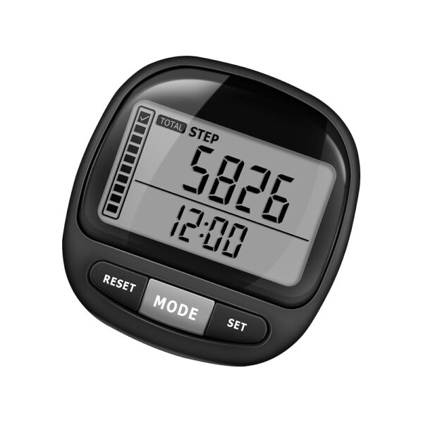 3D Pedometer Step Counter for Walking and Miles, Simple Step Tracker with Large Digital Display and Clip Lanyard, Steps Track Accurately Steps Monitor Watch for Women Men Adults...