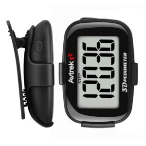 3D Step Counter Clip On with LED Backlight Pocket Pedometer for Walking Outdoor Activities Fitness Tracker Without Smartphone