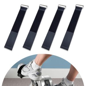 4PCS Ellipse Leg Exerciser Machine Pedal Straps - Enhance Leg Workout with Exercise Straps - Ideal for Sitting Exercise - Anti-shedding straps - Fitness Home Sports Accessories
