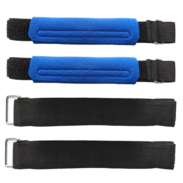 4Pcs Under Desk Elliptical Pedal Straps, Adjustable Ellipse Leg Exerciser Straps for Leg/Bike Pedal Exerciser & Elliptical Stepper, Seniors Sitting Fitness Home Office Sports...