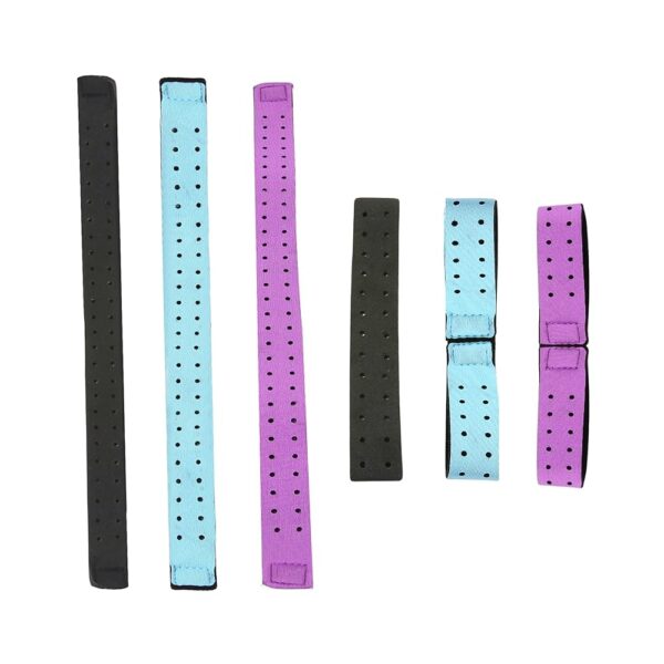 6 Pcs Heart Rate Monitor Band Replacement Soft Heart Rate Strap Adjustable Armband Straps Compatible with OTF (3Pcs 0.8 x 13.7 Inch+3Pcs 0.8 x 7 Inch)