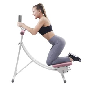 Ab Machine Abs Workout Equipment for Home Gym, Foldable Core Abdominal Exercise Machine, Sports and Fitness Equipment Ab Trainer Exercise Fitness Equipment with LED Monitor,...
