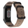 Abanen Nylon Bands for Fitbit Charge 6 / Charge 5, Woven Nylon Quick Dry Band Wrist Strap with Stainless Steel Ring Clasp Adjustable Compatible with Fitbit Charge 5 for Men and...