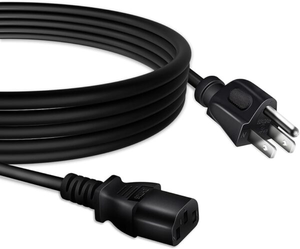 AC in Power Cord Outlet Socket Cable Plug Lead Compatible with â€ŽFR88 â€ŽSlim Boat â€ŽVibration Plate Exercise Machine Whole Body Workout Vibrate Fitness Platform Lymphatic...