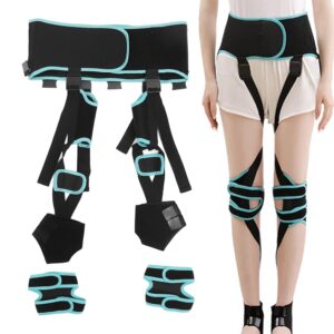 Agatige Leg Corrector Strap, High Elasticity O X Type Leg Correction Bandage Legs Posture Corrector Brace Foot Correction Belt for Adults(M(51.2-59.1in))