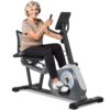 ALPHA CAMP Recumbent Exercise Bike 16-Level Resistance Magnetic Stationary Bike with Bottle Holder Adjustable Wide Cushioned Seat for Home,Heart Rate Handle,LCD...
