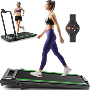 ANCHEER 4 in 1 Under Desk Treadmill with Incline-Max Treadmill 300 lb Capacity,Walking Pad/Compact Electric Treadmill for Home/Gym/Office with LED Touch Screen/Remote Watch | 2s...