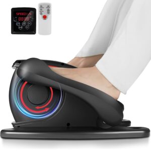 ANCHEER Under Desk Elliptical, Electric Leg Exerciser While Sitting for Seniors, Quiet Portable Ellipse Leg Exerciser as Seen on TV Motorized Seated Pedal Exerciser with Remote...