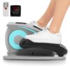 ANCHEER Under Desk Elliptical Machine, Ellipse Leg Exerciser for Seniors as Seen on TV Portable Leg Exerciser While Sitting with Massage Pedal/LCD Monitor/Remote Control