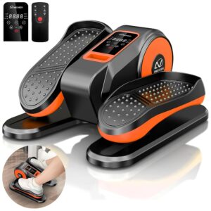 ANCHEER Under Desk Elliptical Machine for Home 100% Pre-Assembled, Ellipse Leg Exerciser for Seniors with 12 Adjustable Speeds, Quiet & Portable Seated Pedal Exerciser with...