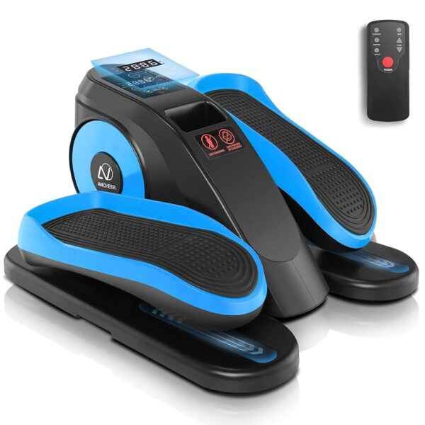 ANCHEER Under Desk Elliptical Machine for Home Office, 3 in 1 Ellipse Leg Exerciser While Sitting as Seen on TV, Electric Seated Foot Pedal Exerciser for Seniors Adults with...