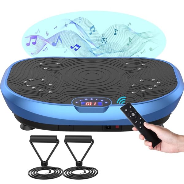 AXV Vibration Plate Exercise Machine Whole Body Workout Portable Mini Vibrate Fitness Platform Lymphatic Drainage Machine for Weight Loss Shaping Toning Wellness Home Gyms...