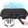 AXV Vibration Plate Fitness Platform Exercise Machine Vibrating Shaking Full Body Shaker Workout Power Waver Vibrate Stand Shake Board Sport Gym for Weight Loss Fat Burner for...
