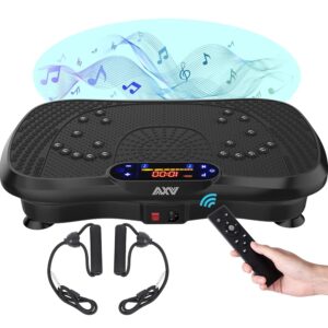AXV Vibration Plate Fitness Platform Exercise Machine Vibrating Shaking Full Body Shaker Workout Power Waver Vibrate Stand Shake Board Sport Gym for Weight Loss Fat Burner for...