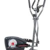 Body Champ New Elliptical Machine Trainer Magnetic Smooth Quiet Driven with LCD Media Holder Monitor and Pulse Rate Grips BR2117