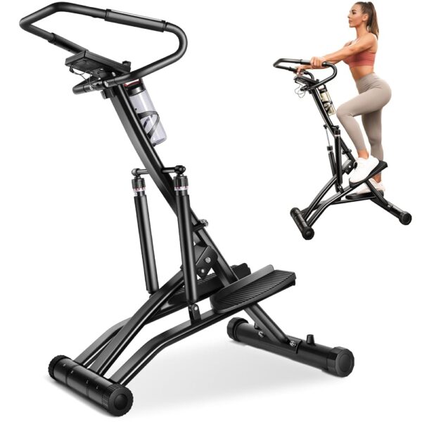 BODY RHYTHM Steppers for Exercise at Home, Power Stair Stepper Machine for Cardio & Climbing Training, Hydraulic Fitness Stepper with 12 Level Hydraulic Cylinders, Large LCD...