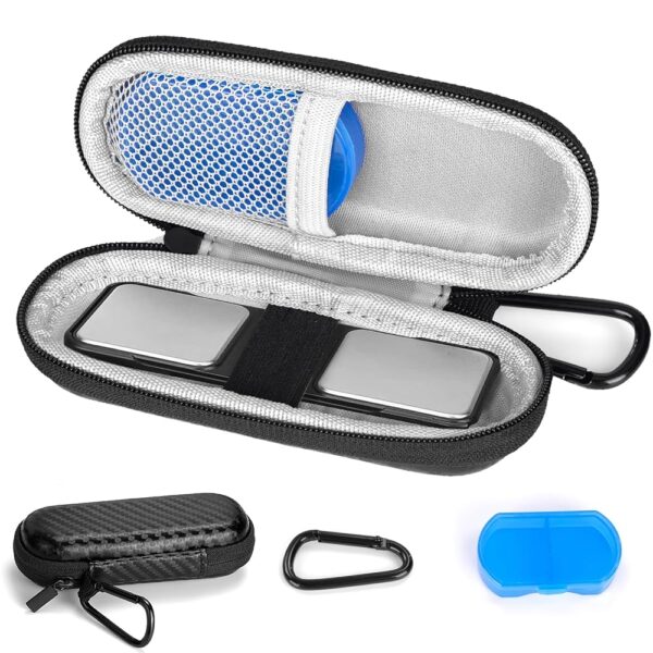 Case for AliveCor Kardia Mobile Heart Monitor, Hard Shell Case for Kardiamobile 6L and Kardia Mobile EKG Device with Pill Box, Heart Monitor EKG Travel Carrying Case