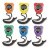 Champion Sports Stopwatches, Assorted Colors, Pack of 6