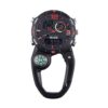 Clip on Digital Carabiner Watch Backpack Fob Belt Waterproof and Shockproof Pocket Clip-on Quartz Watch with Alarm Clock Date Week for Outdoor Sports