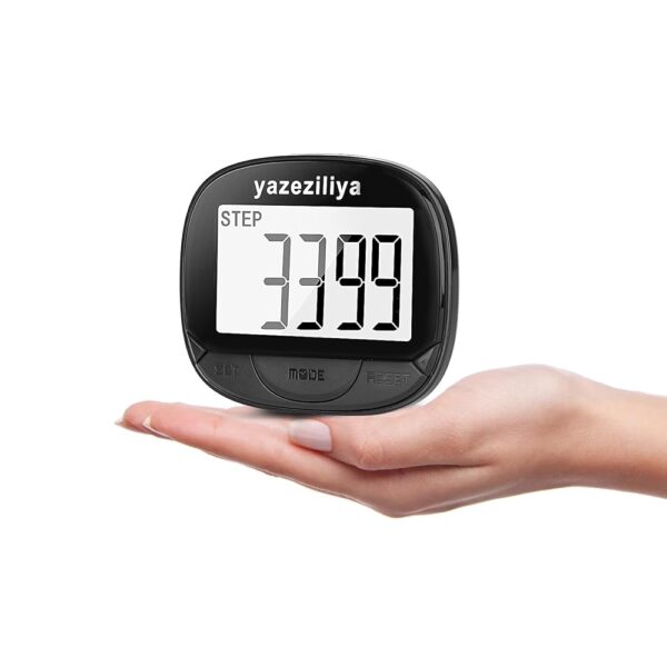 Clip-on Pedometer for Walking,Simple Pedometers for Running Steps and Miles Trispor Counter for Timing and Calorie Counting,Small Step Tracker for Women, Men, Kids and Seniors