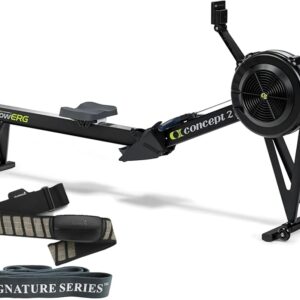 Concept2 RowErg Indoor Rowing Machine with PM5 Monitor | Device Holder, Adjustable Air Resistance, Easy Storage with Garmin HRM-Dual Heart Rate Monitor and Signature Series...