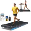 COZYINN Walking Pad with Incline, Under Desk Treadmill for Home Office, 2.5HP 10% Incline Voice Control Smart Treadmills Compatible with WELLFIT KINOMAP APP for Home/Office -...