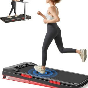 CURSOR FITNESS Walking Pad Treadmill with Incline, Under Desk Treadmill with Triple Shock-Absorbing System, 2.5HP Quiet Brushless