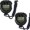 Digital Stopwatch Timer Only Stopwatch with ON/Off, NO Bell No Whistle Silent Basic Operation Children Friendly, PULIVIA Sport Stopwatch for Coaches Kids Swimming Running, 2...