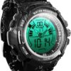 Digital Swimming Wrist Sports Watch 100m Water Resistant for Diving with LED Back Light Support Stopwatch and Chronograph Functions (W19-G)