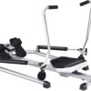 DORTALA Total Motion Rowing Machine Rower with LCD Monitor, Adjustable Hydraulic Cylinder Resistance and Full Arm Extensions for Whole Body Muscle Training Home Use, 265 lb...