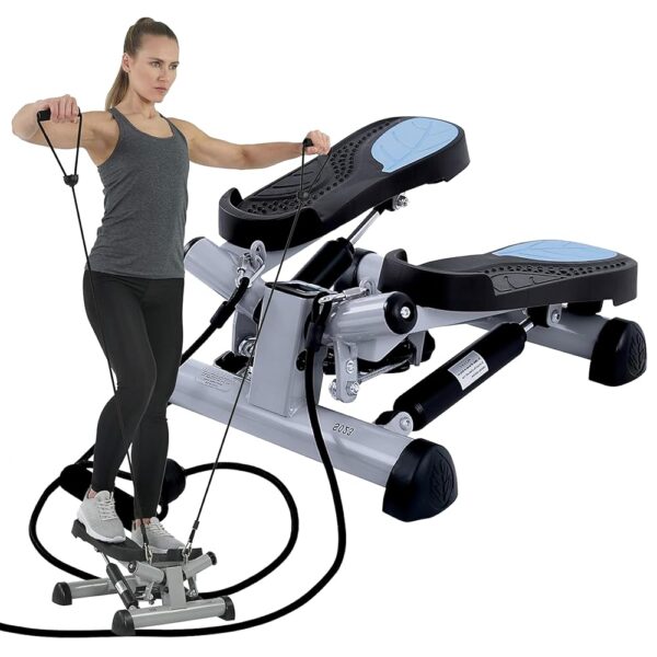 Efitment Mini Stepper Steppers for Exercise at Home Stair Step Cardio Thigh Master Workout Equipment Fitness Pedal Exerciser Non-Slip Pedals with Resistance Bands LCD Digital...