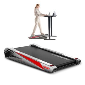 Egofit Walker Pro/Plus Smallest Under Desk Treadmill Walking Pad, Small & Compact Walking Treadmill with Incline to Fit Desk Perfectly and Home & Office with APP & Remote Control