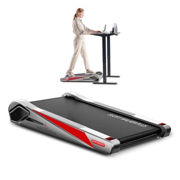 Egofit Walker Pro/Plus Smallest Under Desk Treadmill Walking Pad, Small & Compact Walking Treadmill with Incline to Fit Desk Perfectly and Home & Office with APP & Remote Control