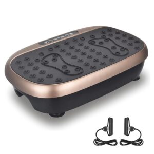 EILISON Atom Vibration Plate Exercise Machine - Full Body Vibration Fitness Platform Equipment for Home & Travel Workout, Weight Loss, Toning & Wellness - Max User Weight 265lbs...