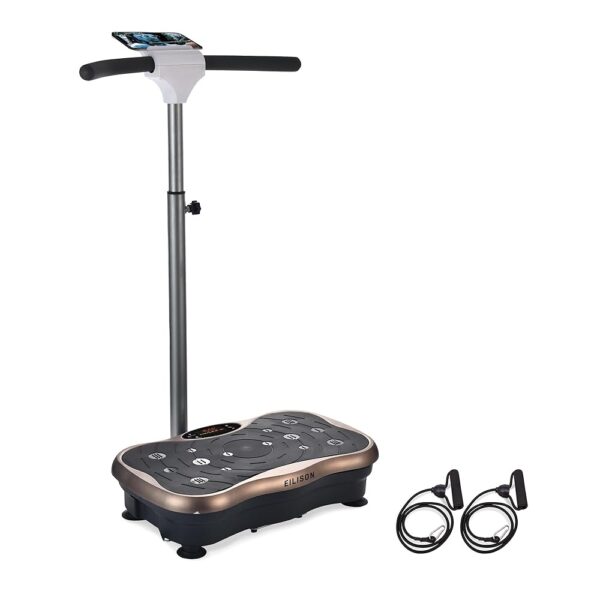 EILISON Bolt Vibration Plate Exercise Machine - Lymphatic Drainage Machine for Weight Loss Home Fitness - Whole Body Vibration Platform Exercise Machine - Max User Weight 300lbs...