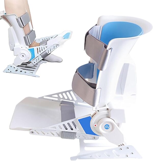 Electric Ankle Trainer, Smart Unisex Ankle Rehabilitation Training Equipment with Remote Control, -30~40° Interval Exercise,Acute Ankle Sprains, Broken Toe Foot, Post Op Care