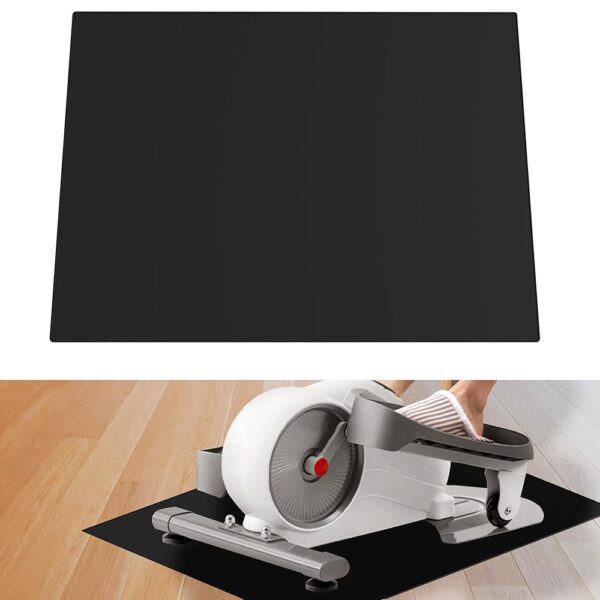 Ellipse Leg Exerciser Machine Mat, Non-Slip Workout Mat for Under Desk Ellipticals, Suitable for Electric Seated Foot Pedal Exerciser, Improves Machine Stability & Protects The...