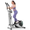 Elliptical Machine, Dripex Magnetic Elliptical Training Machines, Hyper-Quiet Fitness Cardio Elliptical Trainer w/ 6KG Flywheel, 8 Resistance Levels, Pulse Monitor, LCD Monitor,...