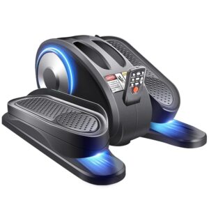ESL Under Desk Elliptical - Portable Leg Exerciser for Seniors, Compact Seated Elliptical with Remote Control, LCD Display Electric Elliptical Trainers for Home Good Gift,...