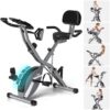 Exercise Bike, 5-in-1 Recumbent Exercise Bike Like A Physical Therapist, Stationary Bike with 16-Level Adjustable Magnetic Resistance, 350 LBS Folding Exercise Bike for Home...