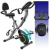 Exercise Bike for Seniors, 5 IN 1 Foldable Stationary Indoor Bike with 16-Level Magnetic Resistance and Tri-Position Ride, 300LBS Capacity, 5.5 LBS Flywheel, Designed for Home...